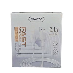 کابل آیفون سیلیکونی ترانیو مدل X1 _ کابل آیفون سیلیکونی ترانیو مدل X1