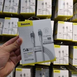 کابل تایپ سی لایتنینگ سیلیکونی BASEUS _ کابل تایپ سی لایتنینگ سیلیکونی BASEUS