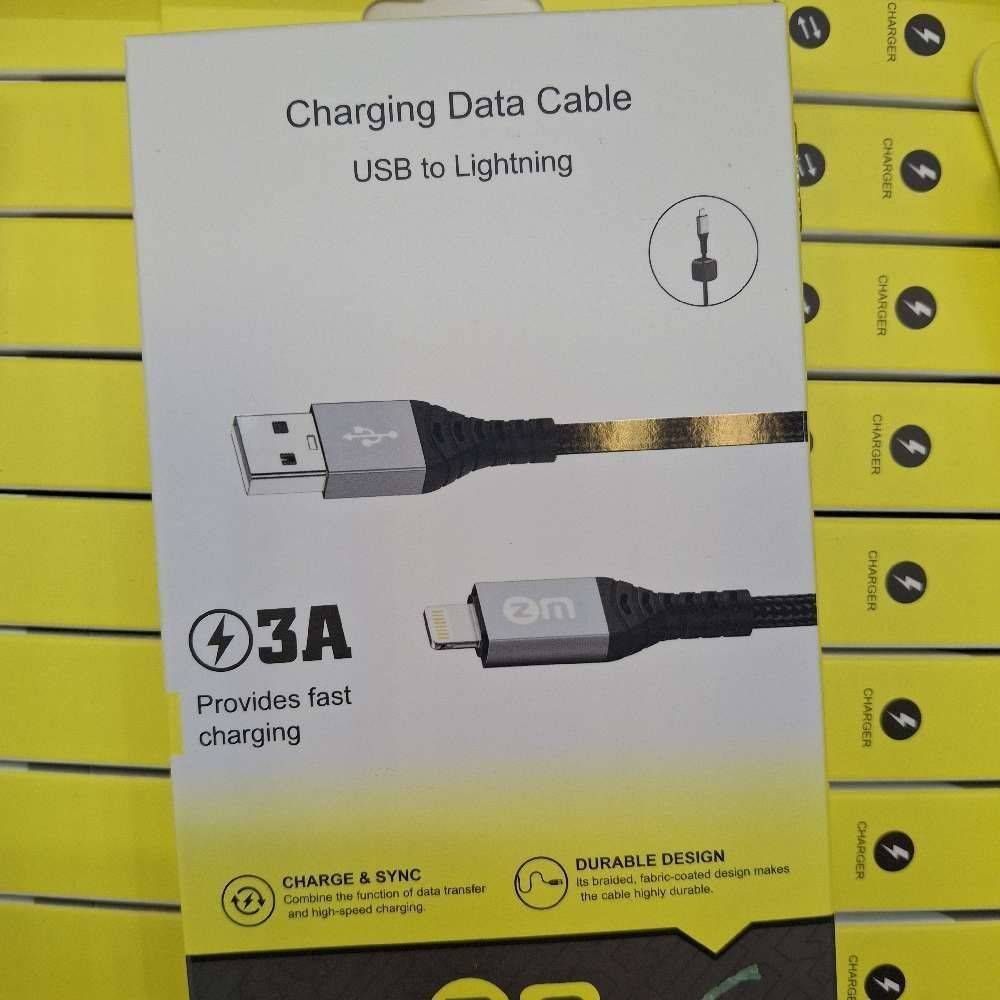 کابل تایپ سی کنف چرمی Z.M STRONG _ کابل تایپ سی کنف چرمی Z.M STRONG